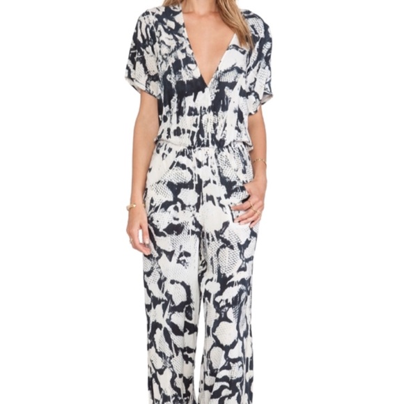 blue snakeskin jumpsuit